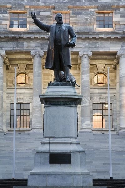 Statue of Richard John Seddon at the Parliament, Wellington, North Island