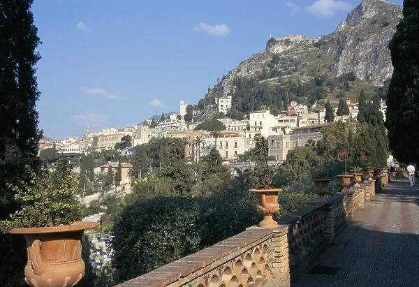 Taormina from the public gardens