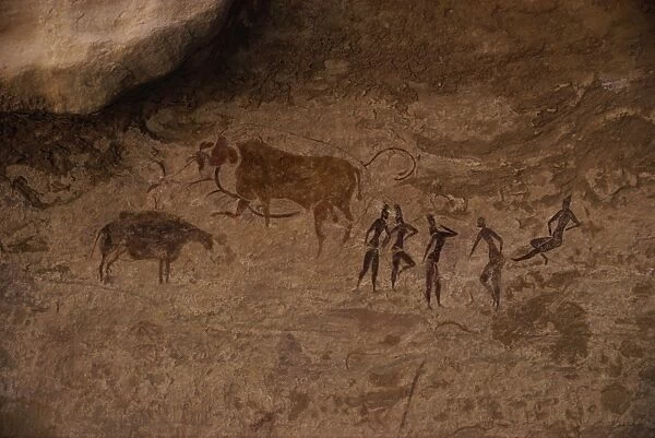 Tassili rock paintings, UNESCO World Heritage Site, Algeria, North Africa, Africa