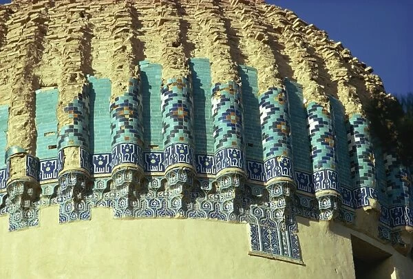 Detail of the tomb of Gawhar Shad, Herat, Afghanistan, Asia