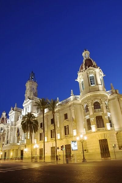 Town Hall, Plaza del Ayuntamiento, Valencia, Spain, Europe
