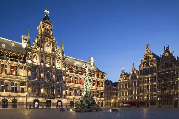 Town Hall (Stadhuis) in Main Market Square, Antwerp, Flanders, Belgium, Europe