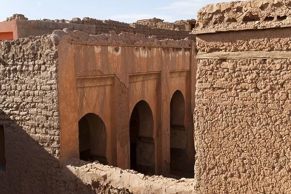 Traditional mud brick buildings, Figuig, province of Figuig, Oriental Region, Morocco, North Africa