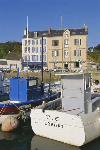 Tudy harbour, Groix Island, Brittany, France, Europe