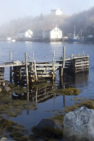 Typical fishing village in the southwest of Nova Scotia, Canada, North America