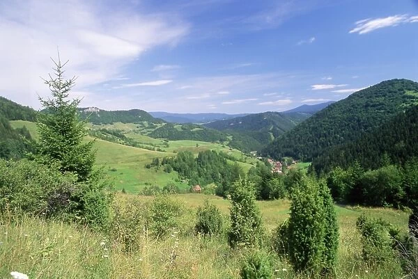 Valley scenery around village of Biela