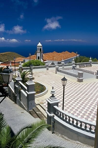 Valverde main church and square, Valverde, El Hierro, Canary Islands, Spain