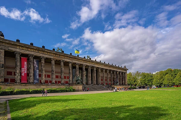 View of Altes Museum, UNESCO World Heritage Site, Museum Island, Mitte, Berlin, Germany, Europe