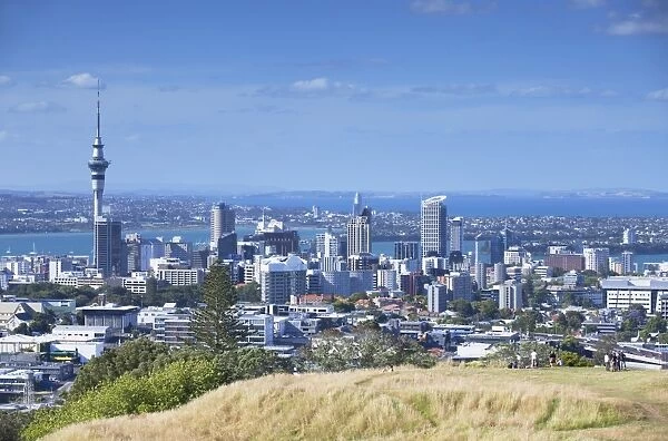 View of Auckland from Mount Eden, Auckland, North Island, New Zealand, Pacific