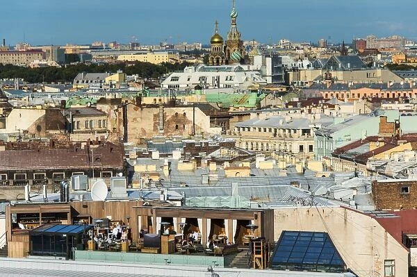 View from St. Isaacs Cathedral in St. Petersburg, Russia, Europe
