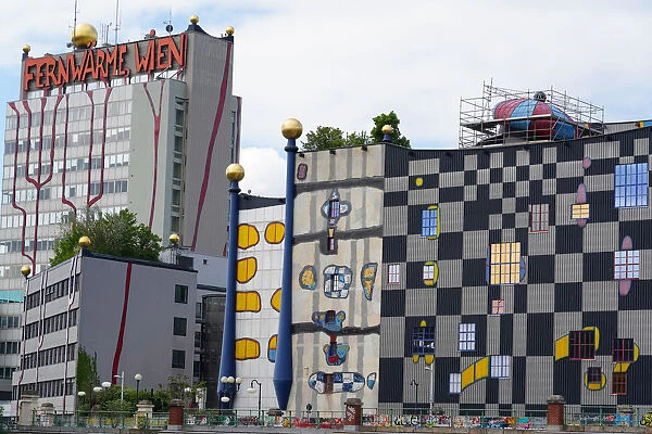 The waste incineration plant of Spittelau designed by Friedensreich Hundertwasser
