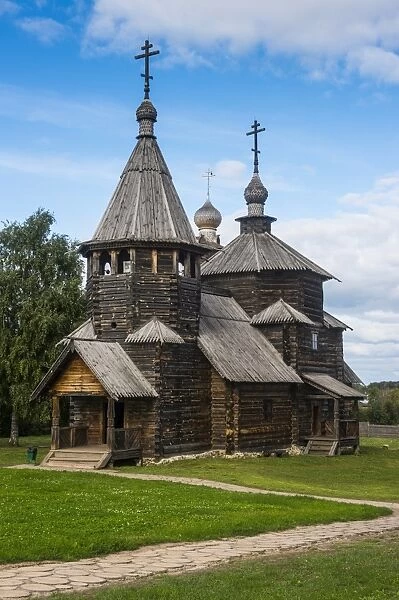 Wooden church in the Museum of Wooden Architecture, Suzdal, Golden Ring, Russia, Europe