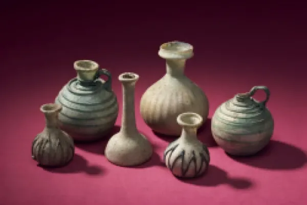 Buy Glass bottles from Tylos period, New National Museum, Manama, Bahrain, Middle East