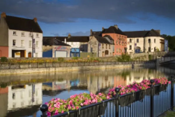 Buy John's Quay and River Nore, Kilkenny City, County Kilkenny, Leinster, Republic of Ireland, Europe