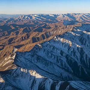 Aerial of Afghanistan around Bamyan, Afghanistan, Asia