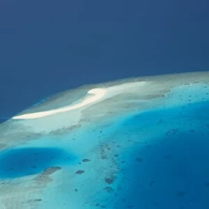 Aerial view Male Atoll, Maldives, Indian Ocean, Asia