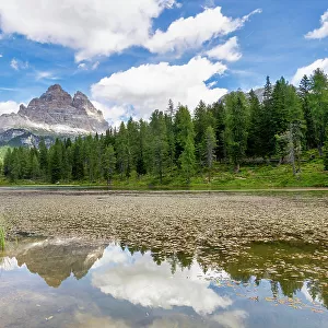 Antorno Lake, Tre Cime di Lavaredo, Belluno Dolomites, Auronzo di Cadore, Belluno District, Veneto, Italy, Europe