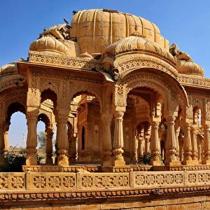 Bada Bagh (Barabagh), royal cenotaphs (chhatris) of Maharajas of Jaisalmer State