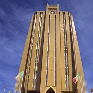 BCEAO Tower, Bamako, Mali, West Africa, Africa