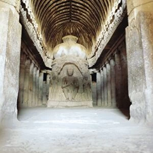 Buddhist Chaitya Hall in cave 10