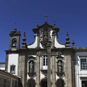 The Carmelite Convent (Convento do Carmo) and crucifix in the old town of Guimaraes