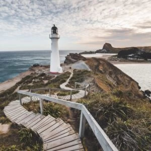 Castlepoint (Castle Point) Lighthouse, Wellington region, North Island, New Zealand
