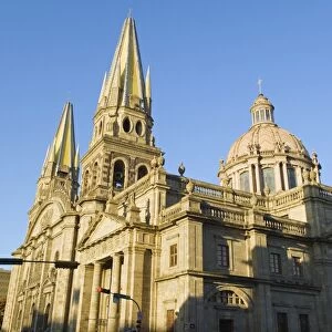 Cathedral in Plaza de Armas, Guadalajara, Mexico, North America