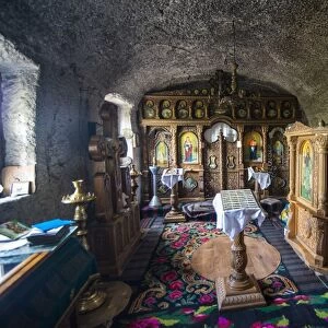 Cave monastery in the historical temple complex of old Orhei (Orheiul Vechi), Moldova, Europe