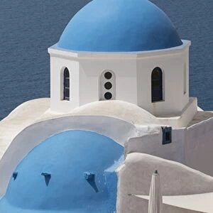 Church at Oia, Santorini, Cyclades, Greek Islands, Greece, Europe