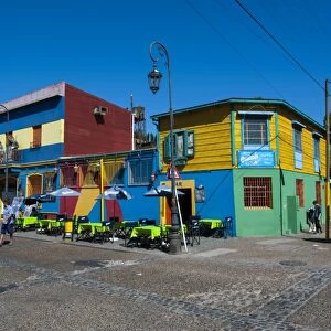 Colourful houses in La Boca neighbourhood in Buenos Aires, Argentina, South America