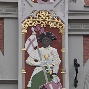 Detail, House of the Blackheads (Melngalvju Nams), Town Hall Square (Ratslaukums)