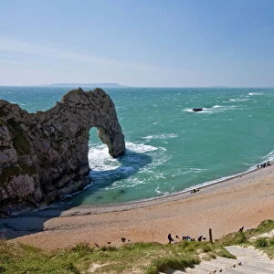 Durdle Door beach and cliffs, Dorset, England, United Kingdom, Europe