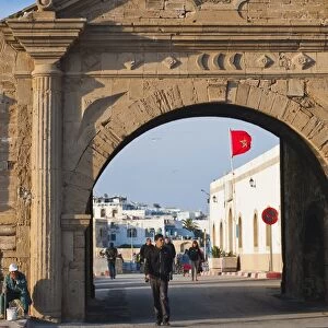 Entrance gate to the old city of Essaouira, formerly Mogador, UNESCO World Heritage Site, Morocco, North Africa, Africa