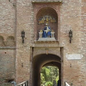 Entrance gatehouse at the Benedictine Monastery famous