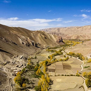 Fertile valley near Yakawlang province, Bamyan, Afghanistan, Asia