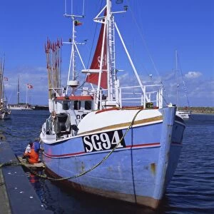 Fishing boat, island of Aero, Denmark, Scandinavia, Europe