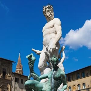 Fountain of Neptune (Biancone), Florence (Firenze), UNESCO World Heritage Site, Tuscany, Italy, Europe
