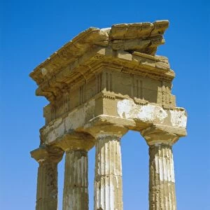 Greek temple of Castor and Pollux dating from 5th century BC