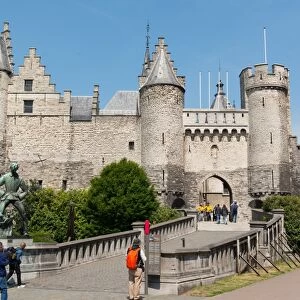 Het Steen, a medieval fortress in Antwerp, Belgium, Europe