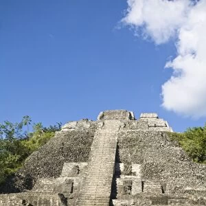 High Temple (Structure N10-43), the highest temple at the Mayan site at Lamanai