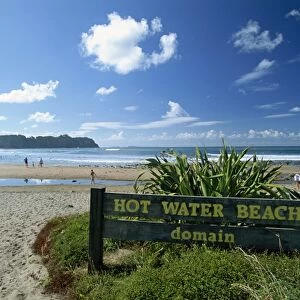 Hot Water Beach on the east coast of the Coromandel Peninsula