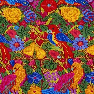 Huipil cloth pattern