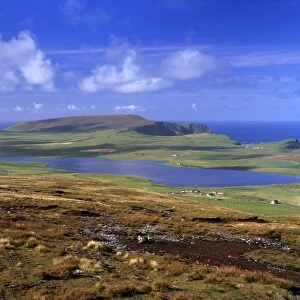 Loch of Spiggie and southwest coast of Mainland with