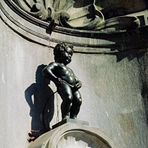 Manneken Pis Statue, Brussels, Belgium