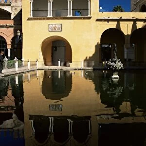 Mercurys Pool in the gardens of the Reales Alcazares (Alcazar)