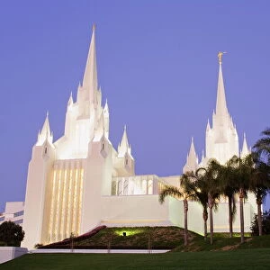 Mormon Temple in La Jolla, San Diego County, California, United States of America