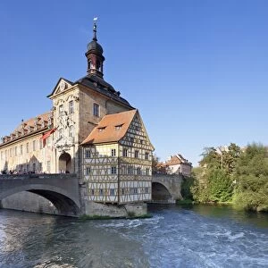 Old Town Hall, UNESCO World Heritage Site, Regnitz River, Bamberg, Franconia, Bavaria, Germany, Europe