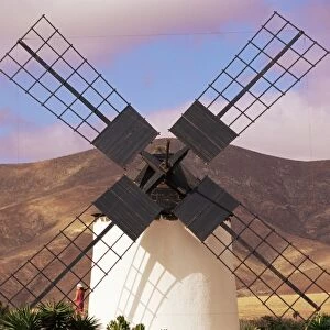 Old windmill near Antigua, Fuerteventura, Canary Islands, Spain, Europe
