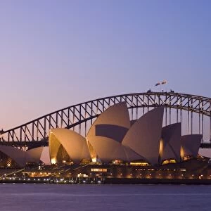 Opera House and Harbour Bridge, Sydney, New South Wales, Australia, Pacific