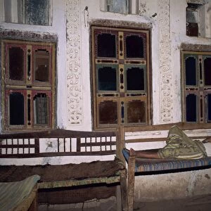 Ornate interior of a house showing Turkish influence